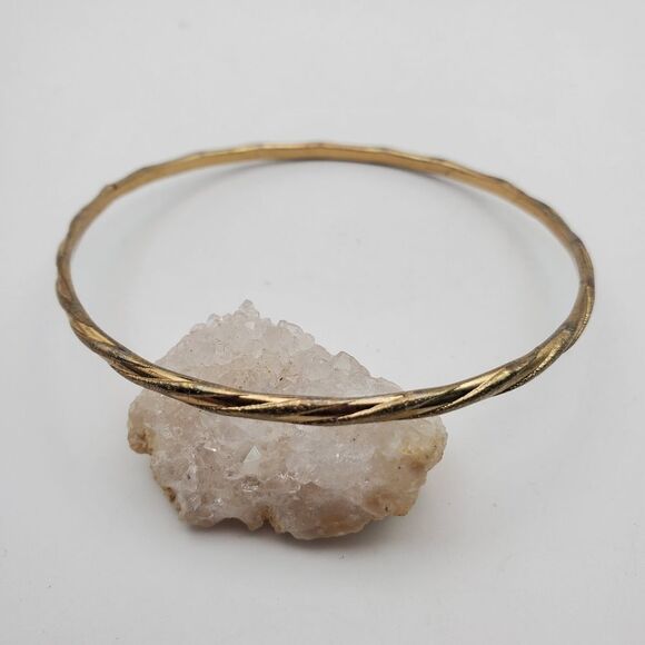 Goddess wreath gold tone‎ woven bracelet B1326